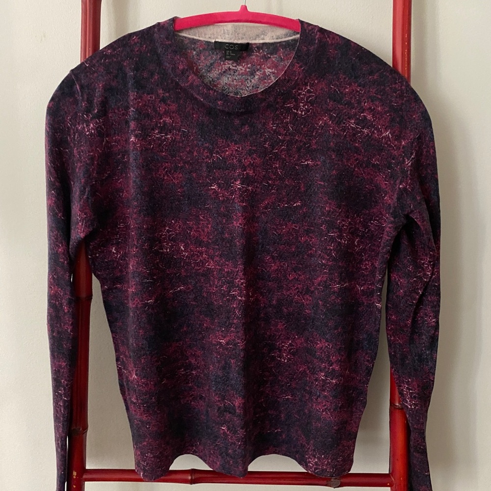 COS textured pattern sweater size M